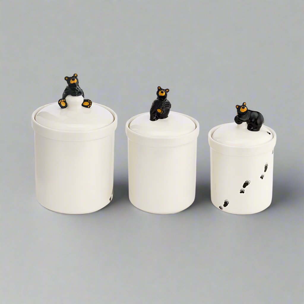 Bearfoots Bear Canisters Set by Jeff Fleming