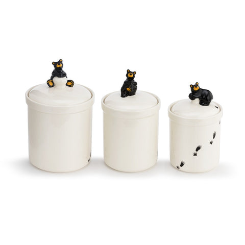 Bearfoots Bear Canisters Set by Jeff Fleming