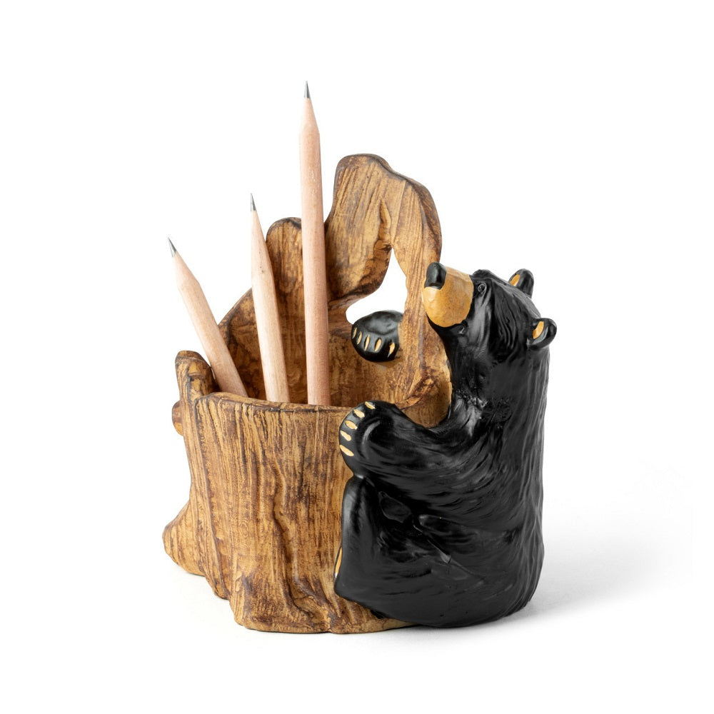 Organize your life with the Bearfoots Bear Log Pencil Holder by Jeff Fleming. The Bearfoots Bears collection by Jeff Fleming is the perfect nature-inspired decor line for your cozy home. 
