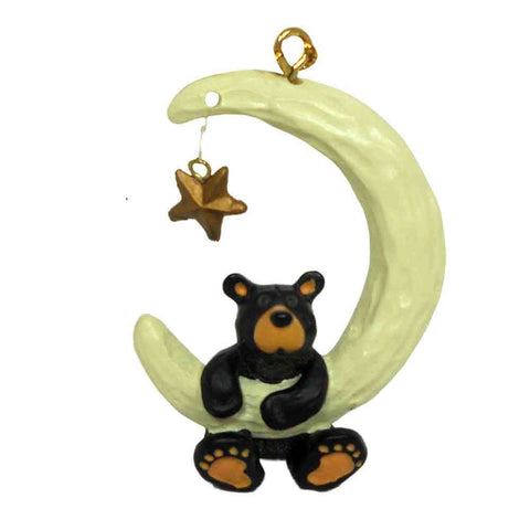 Bear Over the Moon Bearfoots Ornament by Jeff Fleming