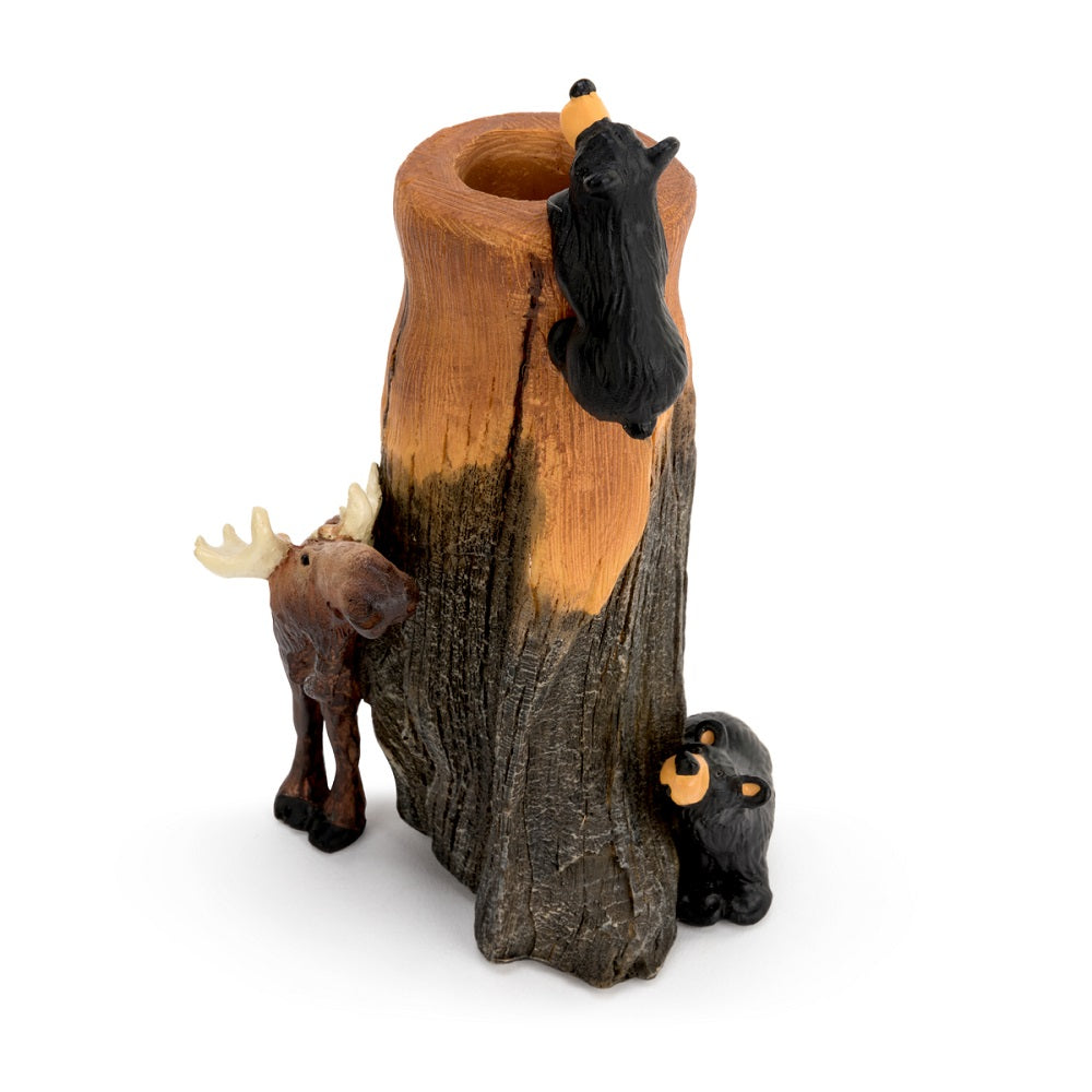 The Bearfoots Bear and Moose Bud Vase by Big Sky Carvers is a great gift for any Bearfoots collector or loved one who appreciates these cute little bears!