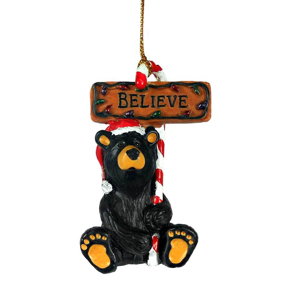 Believe Bear Bearfoots Ornament by Jeff Fleming