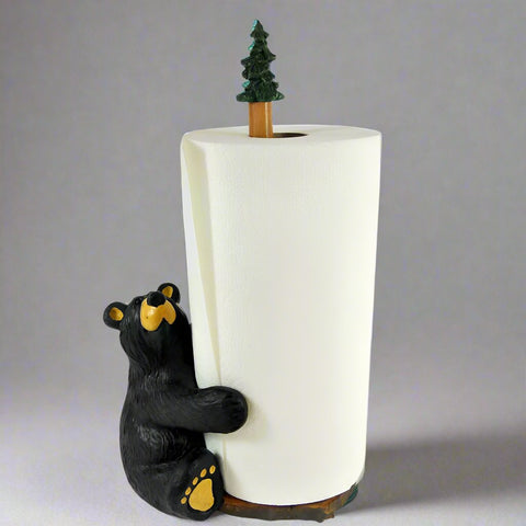 Bearfoot Brawnie Bruin Paper Towel Holder by Big Sky Carvers