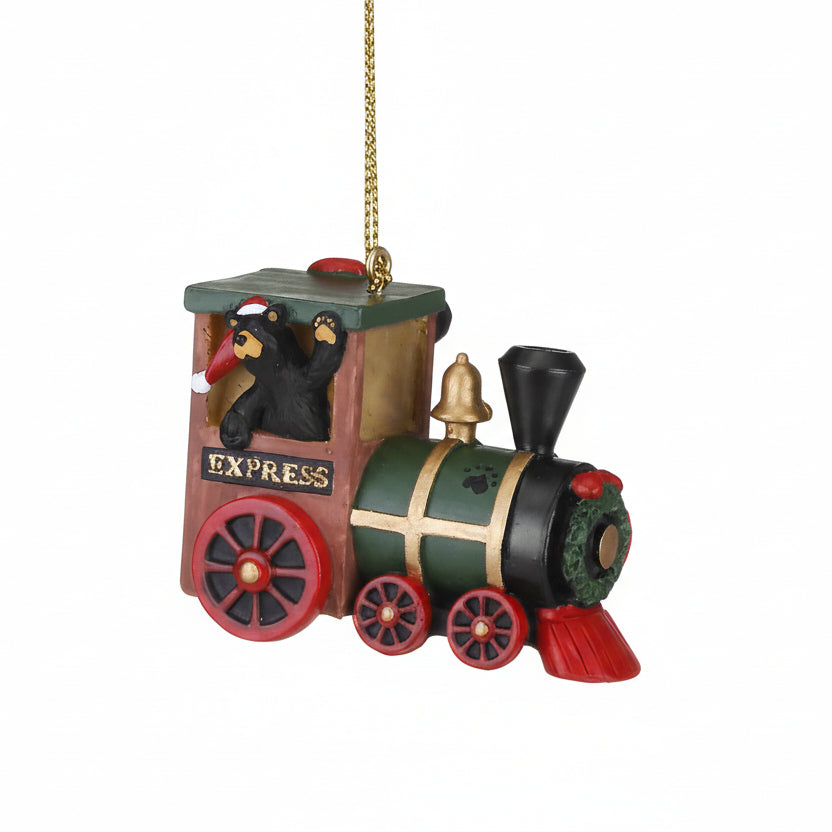 Bearfoots Express Train Ornament by Jeff Fleming from Big Sky Carvers at Montana Gift Corral