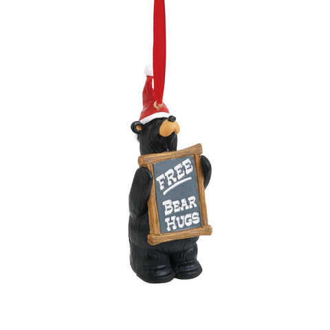 Bearfoots Free Bear Hugs Christmas Ornament by Jeff Fleming from Big Sky Carvers at Montana Gift Corral