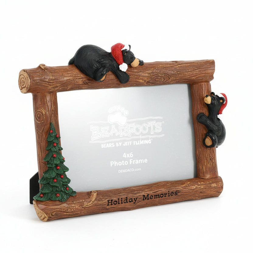 Bearfoots Holiday Memories Photo Frame by Big Sky Carvers
