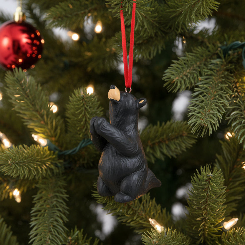 Bearfoots Just Pray Bear Ornament by Jeff Fleming from Big Sky Carvers Christmas Collection at Montana Gift Corral 