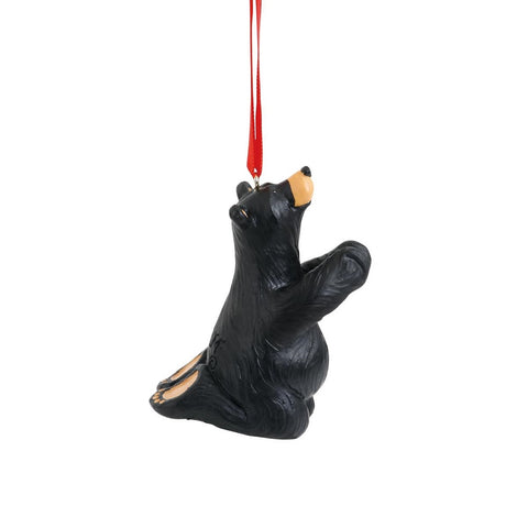 Bearfoots Just Pray Bear Ornament by Jeff Fleming from Big Sky Carvers Christmas Collection at Montana Gift Corral 