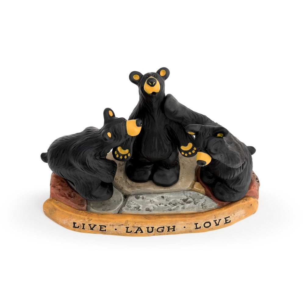 Bearfoots Live Laugh Laugh Figurine