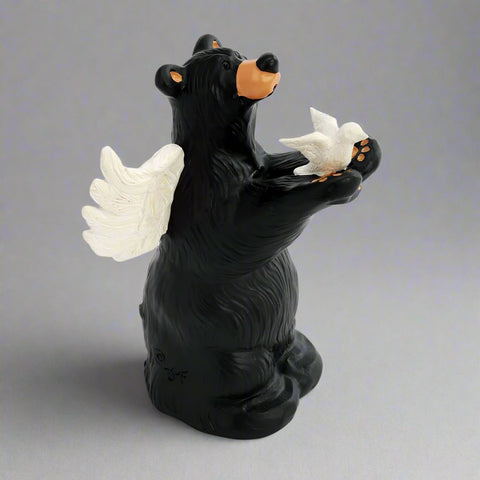 Bearfoots Peace Angel Bear Figurine by Jeff Fleming