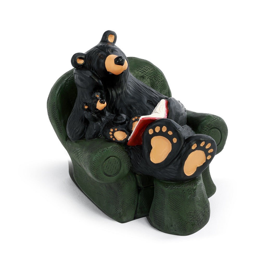  The Bearfoots Reading Bear Figurine by Jeff Fleming depicts the heartfelt scene that many of us know so well.