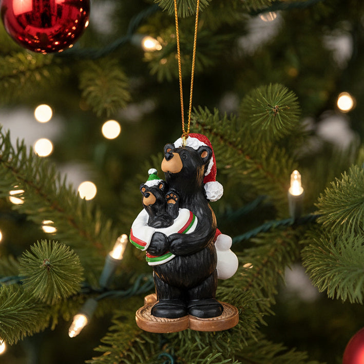 BearfootsSnowshoewithBabyBearChristmasOrnamentbyBigSkyCarvers_76382