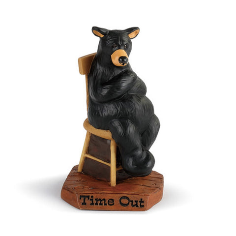 Bearfoots Bear in Time Out Figurine by Jeff Fleming from Big Sky Carvers and Demdaco