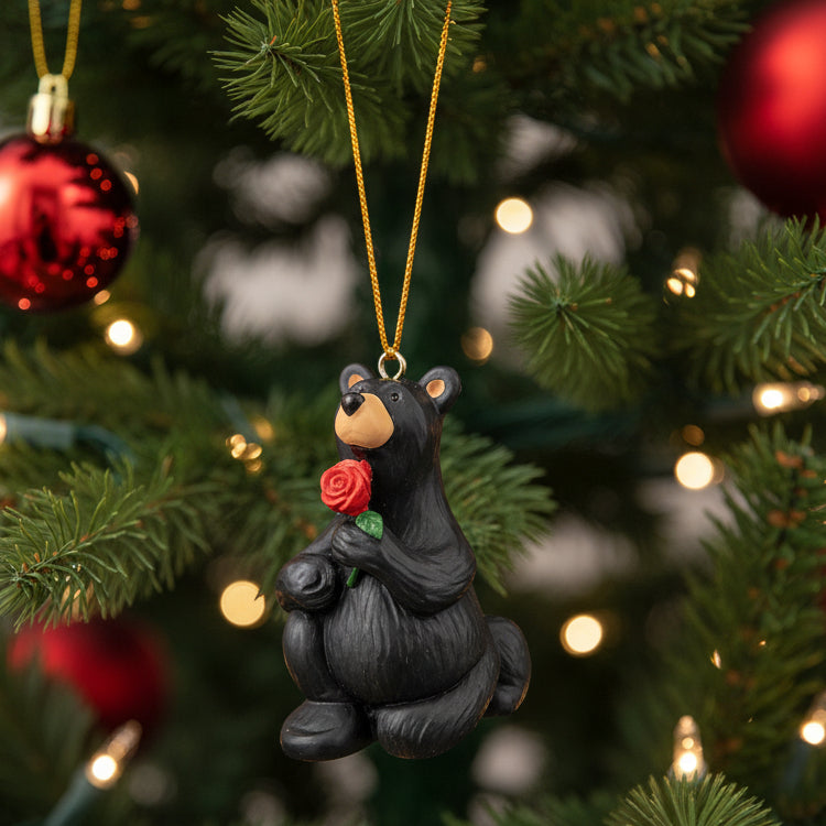 Bearfoots Will You? Ornament by Big Sky Carvers