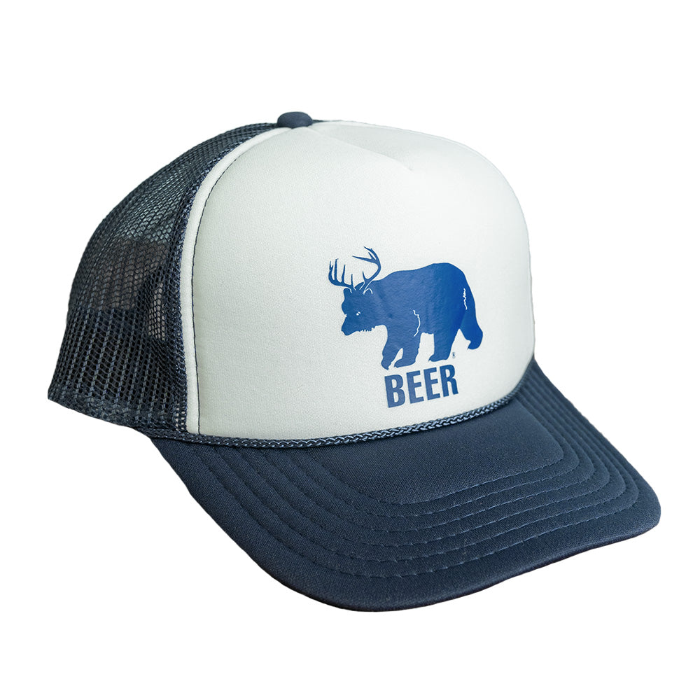 Show your Montana roots with the Navy Beer Cap by Fat Graphics.