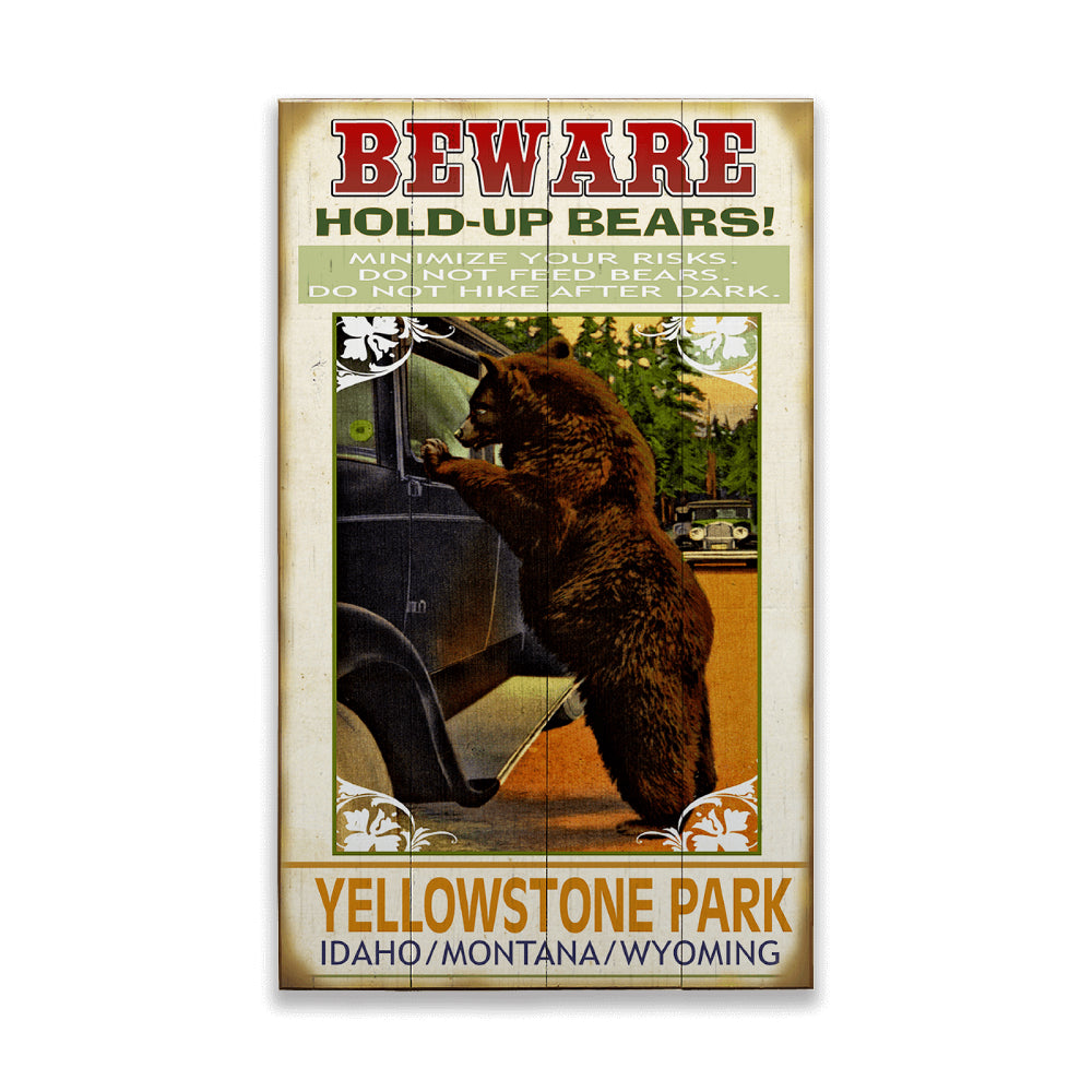 Beware Hold Up Bears by Meissenburg Designs