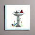 Bird Square Greeting Card by Quilling Card