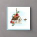 Bird Square Greeting Card by Quilling Card