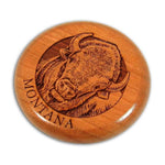 Bison Compass Keychain