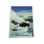 Bison Snow Scene Yellowstone National Park Magnet