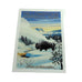 Bison Snow Scene Greeting Card by Lantern Press