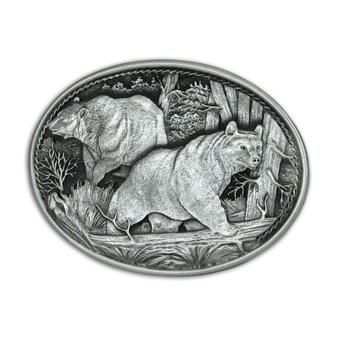 Black Bear Belt Buckle