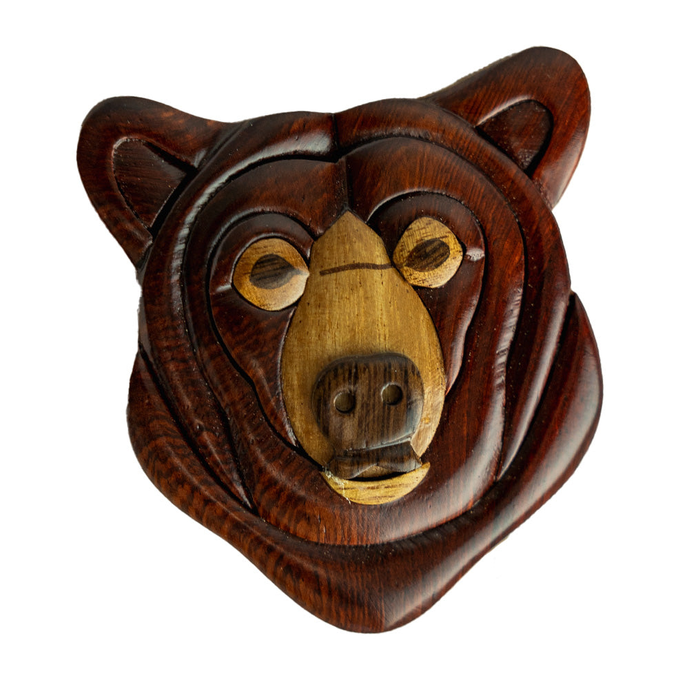 If you are passionate about Montana's wildlife, the Wood Black Bear Head Magnet by The Handcrafted is a great addition to your refrigerator.