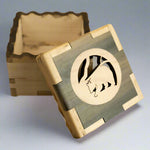 Black Bear Inlay Wood Box