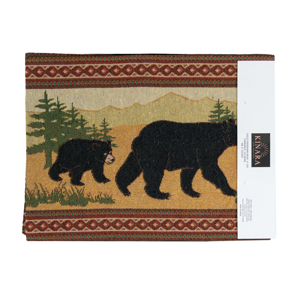 Black Bear Table Runner