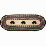 Black Bears Runner Rug by Capitol Earth Rugs