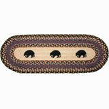 Black Bears Runner Rug by Capitol Earth Rugs