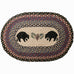 Black Bears Oval Patch Rug by Capitol Earth Rugs