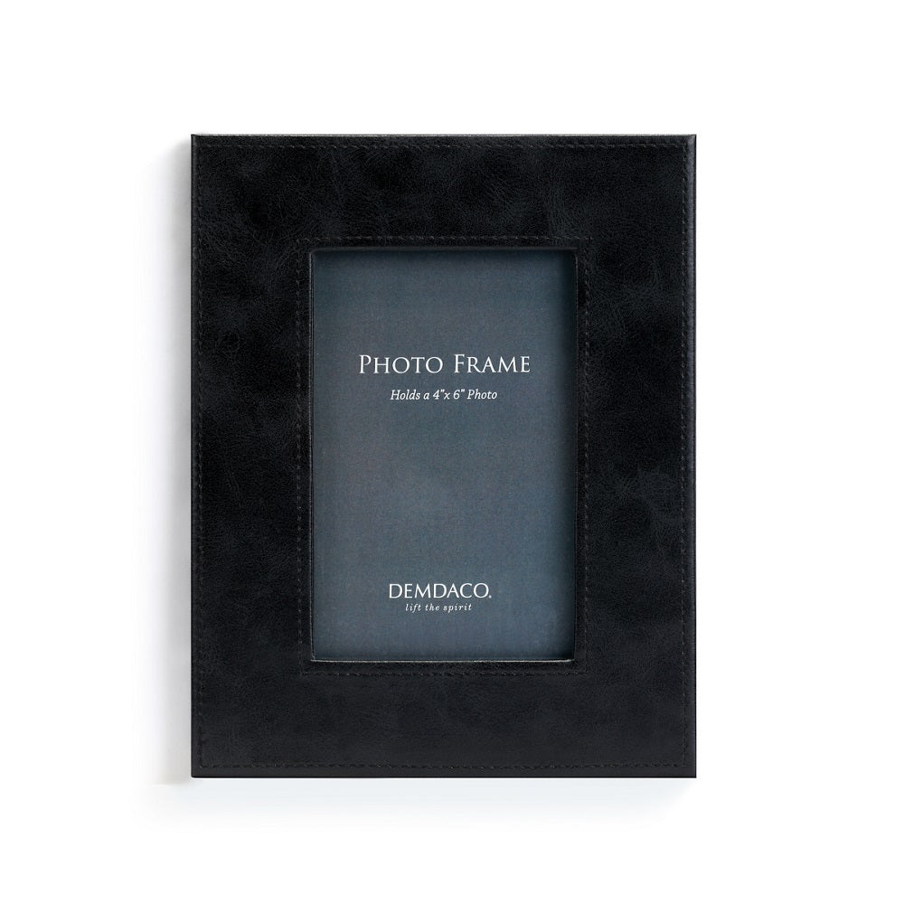 The Leather 4x6 Frame by Demdaco brings you a modern and simple picture frame, perfect for the person that is looking for a frame that isn't overly decorative and distracts from the rest of your home decor.