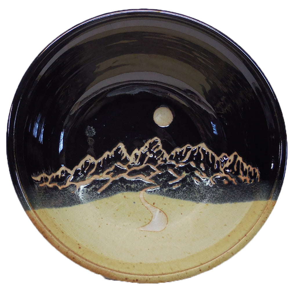 Moon Over Montana Serving Bowl by Fire Hole Pottery