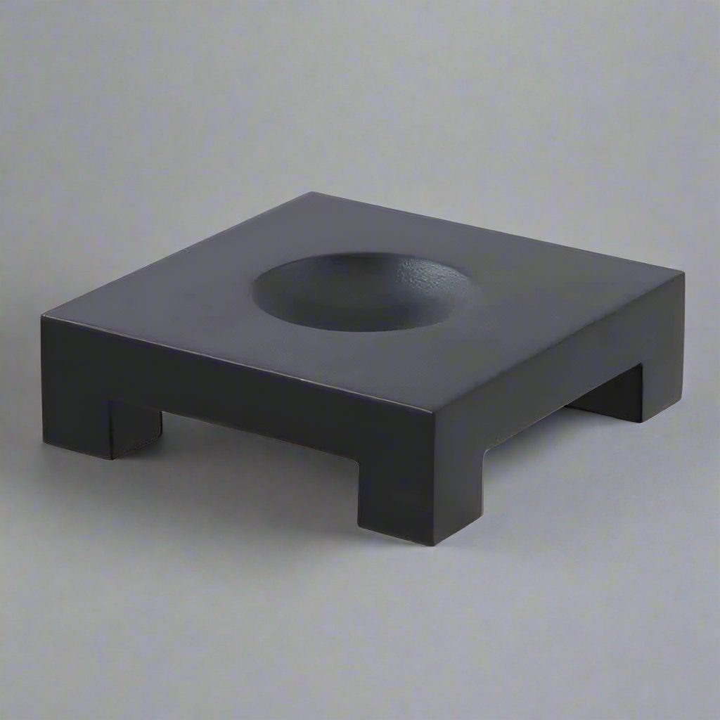 Black Wood Square Base for 4.5" MOVA Globe 