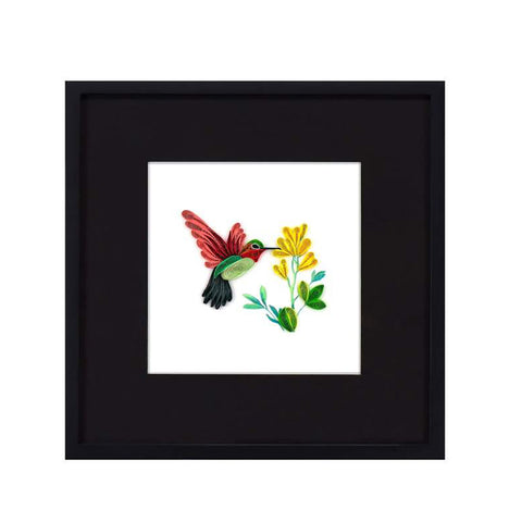 Black Wooden Shadow Frame by Quilling Card