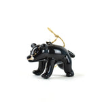 Black Blown-Glass Bear Christmas Ornament by Art Studio Company at Montana Gift Corral