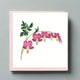 Flowers Square Greeting Card by Quilling Card