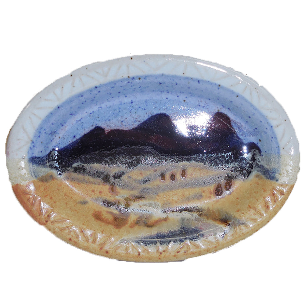 Blue Skies Soap Dish by Fire Hole Pottery