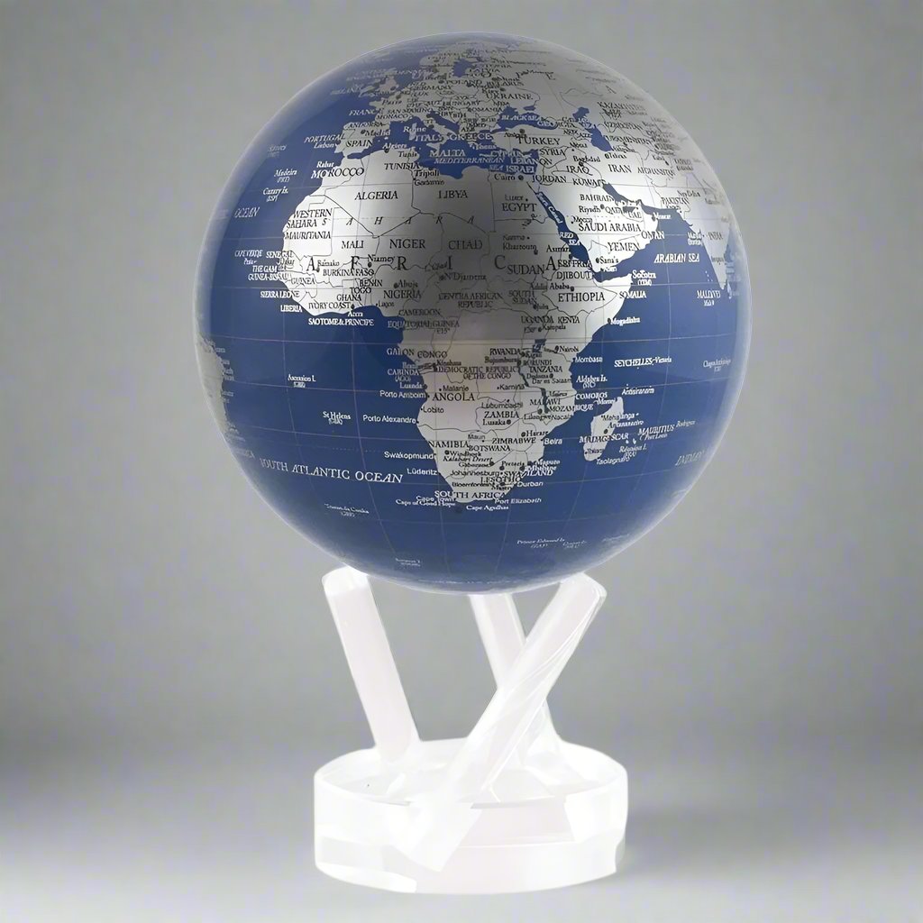 Blue and Silver MOVA Globe