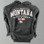 Blue and Smoke Moose Montana T-Shirt and Hoodie Combo