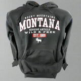 Blue and Smoke Moose Montana T-Shirt and Hoodie Combo