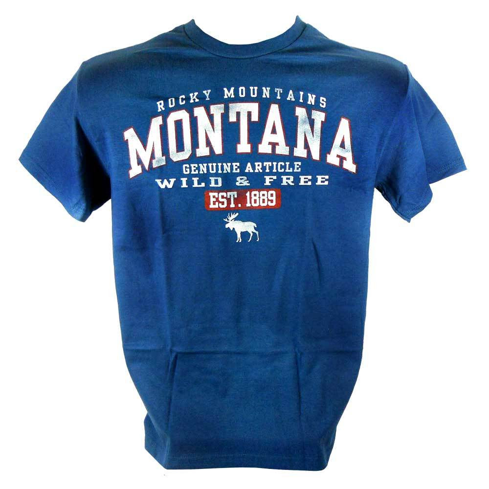 Blue and Smoke Moose Montana T-Shirt and Hoodie Combo