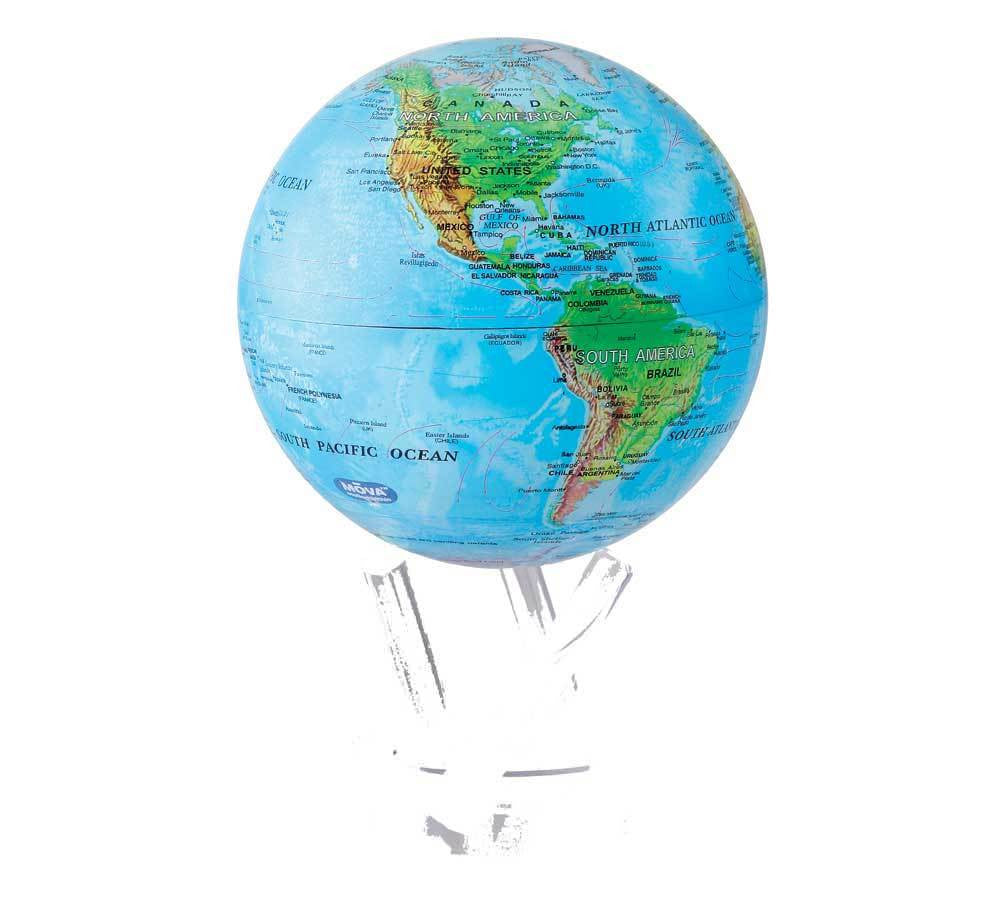 Blue Relief Map MOVA Globe