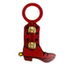 Boot Bells - red with stars - brass hanging bells