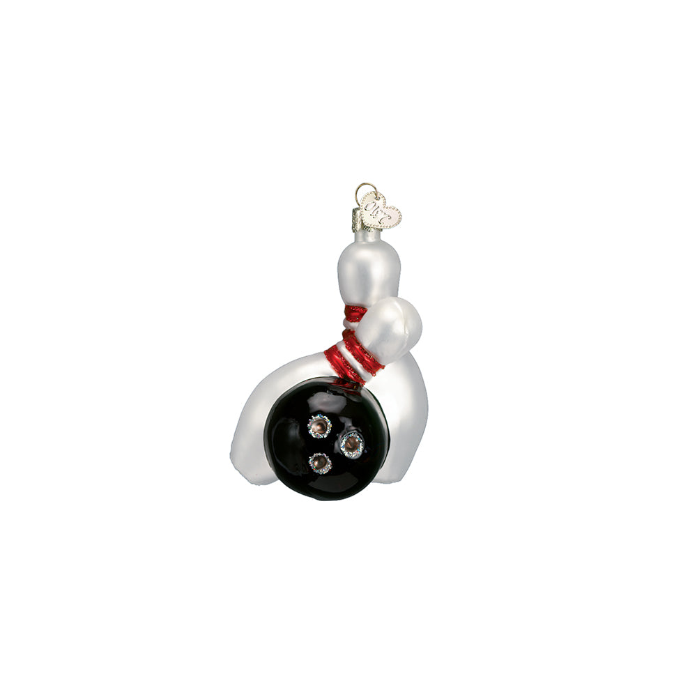 The Bowling Ball and Pins Christmas Ornament by Old World Christmas makes a great gift and decoration for any bowing family! 