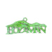Bozeman Mountains Stainless Steel Ornament - Green