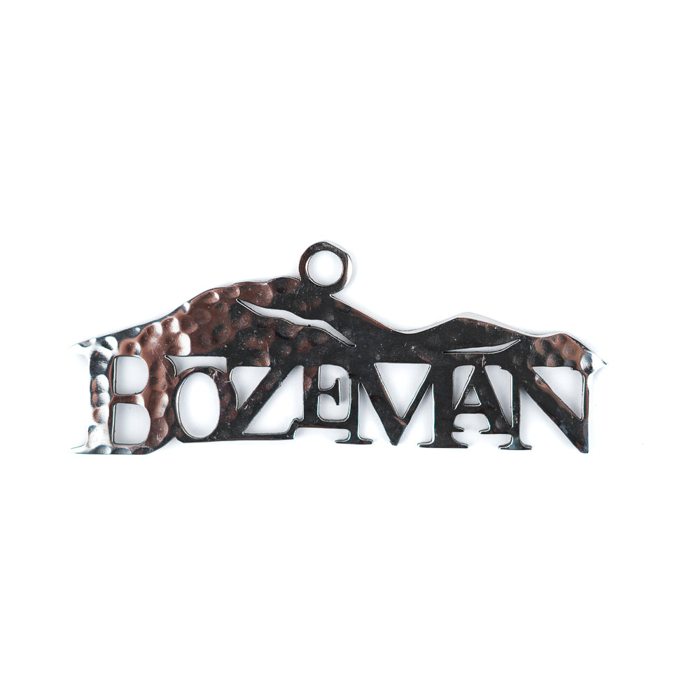 Bozeman Mountains Stainless Steel Ornament - Silver