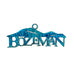 Bozeman Mountains Stainless Steel Ornament - Blue
