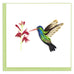 Bird Square Greeting Card by Quilling Card
